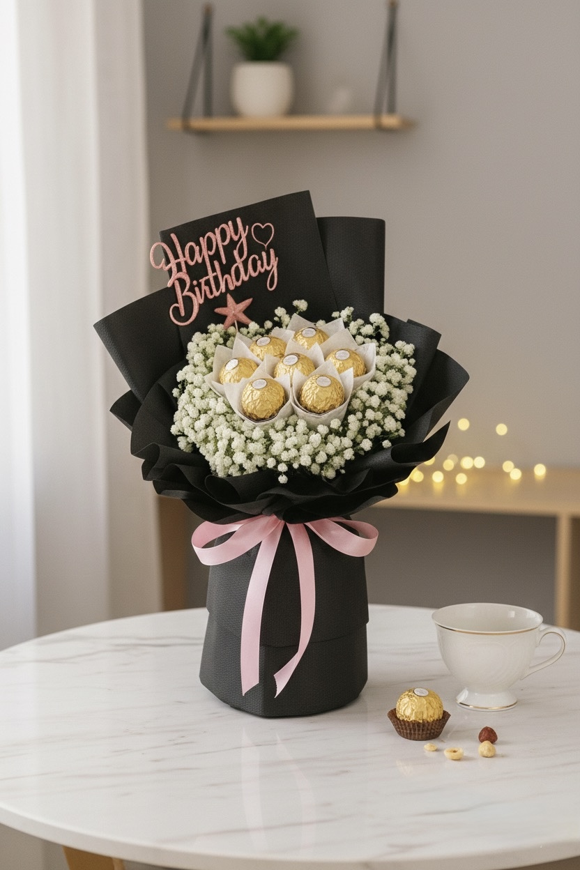 Luxe Ferrero Birthday Bouquet (chocolate)